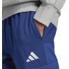 imageAdidas Mens Essentials Feelcozy Fleece Cargo PantsDark BlueWhite