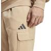 imageAdidas Mens Essentials Feelcozy Fleece Cargo PantsWarm SandstoneBlack