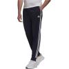 imageAdidas Mens Essentials Warmup Tapered 3Stripes Track PantsBlack  White