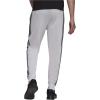 imageAdidas Mens Essentials Warmup Tapered 3Stripes Track PantsBlack  White