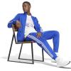 imageAdidas Mens Essentials Warmup Tapered 3Stripes Track PantsSemi Lucid BlueWhite
