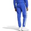 imageAdidas Mens Essentials Warmup Tapered 3Stripes Track PantsSemi Lucid BlueWhite