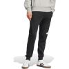 imageadidas Mens Essentials Big Logo Fleece Cuffed PantsBlackWhite