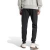 imageadidas Mens Essentials Big Logo Fleece Cuffed PantsBlackWhite