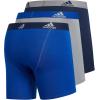 imageadidas Mens Microfiber Boxer Briefs Underwear Multipack Athletic StretchFitBlueCollegiate RoyalNavyGrey