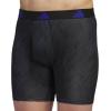 imageadidas Mens Microfiber Boxer Briefs Underwear Multipack Athletic StretchFitGhost Black OnixOnix GreySemi Lucid Blue