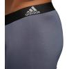 imageadidas Mens Microfiber Boxer Briefs Underwear Multipack Athletic StretchFitGreyOnixBlack