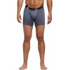 imageadidas Mens Microfiber Boxer Briefs Underwear Multipack Athletic StretchFitGreyOnixBlack