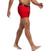 imageadidas Mens Microfiber Boxer Briefs Underwear Multipack Athletic StretchFitRedScarletBlackOnix