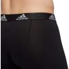 imageadidas Mens Performance 3Pack Long Boxer Brief Underwear Boxer Briefs  3Pack Long Mens Underwear PackBlackLight Onix