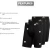 imageadidas Mens Performance 3Pack Long Boxer Brief Underwear Boxer Briefs  3Pack Long Mens Underwear PackBlackLight Onix
