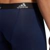 imageadidas Mens Performance 3Pack Long Boxer Brief Underwear Boxer Briefs  3Pack Long Mens Underwear PackBlackLight OnixCollegiate Blue