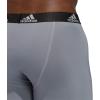 imageadidas Mens Performance 3Pack Long Boxer Brief Underwear Boxer Briefs  3Pack Long Mens Underwear PackGreyOnixBlackLight Onix