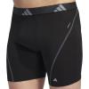 imageadidas Mens Performance Athletic Mesh Boxer Brief Underwear Moisture Wicking Sport Comfort 3PackBlackOnix GreyBlack