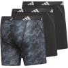 imageadidas Mens Performance Athletic Mesh Boxer Brief Underwear Moisture Wicking Sport Comfort 3PackDigi Camo BlackOnixBlackClear Grey