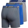 imageadidas Mens Sport Performance Mesh Boxer Brief Underwear 3Pack DISCONTINUEDGreyOnixClear GreyBlackBold Blue