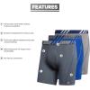 imageadidas Mens Sport Performance Mesh Boxer Brief Underwear 3Pack DISCONTINUEDGreyOnixClear GreyBlackBold Blue