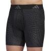 imageadidas mens Performance Boxer Brief Underwear 1packAccelerate Onix BlackOnix GreyBlack