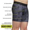 imageadidas mens Performance Boxer Brief Underwear 1packBos Floral BlackCarbonBlackOnix Grey