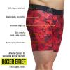 imageadidas mens Performance Boxer Brief Underwear 1packBos Floral Legend InkBetter ScarletLegend Ink BlueOnix Grey