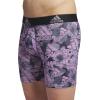 imageadidas mens Performance Boxer Brief Underwear 1packBos Floral Orchid FusioncarbonCarbon GreyGrey