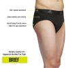 imageadidas mens Performance Stretch Cotton Brief Underwear 3pack Designed for Active Comfort and All Day WearBlackOnix Grey