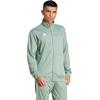imageadidas mens Tiro 25 Essentials Training Track TopSilver GreenWhite