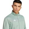 imageadidas mens Tiro 25 Essentials Training Track TopSilver GreenWhite