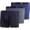 imageAdidas M Stretch Cotton 3 Pack Boxer Brief 5146804Tech IndigoLegend Ink OnixLegend Ink Legend InkTech Indigo