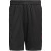 imageAdidas Mens Basketball Legends 3Stripes ShortsBlack  Better Scarlet