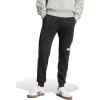 imageadidas Mens Essentials Big Logo Fleece Cuffed PantsBlackWhite