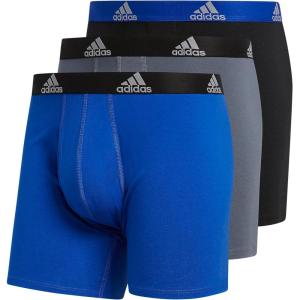 imageAdidas M Stretch Cotton 3 Pack Boxer Brief 5146804Bold BlueOnix GreyBlack
