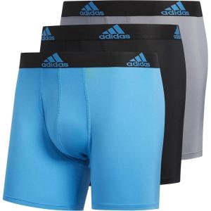 imageAdidas M Stretch Cotton 3 Pack Boxer Brief 5146804Solar BlueBlack BlackSolar Blue GreySolar Blue