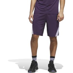imageAdidas Mens Basketball Legends 3Stripes ShortsAurora PlumWhite