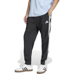 imageAdidas Mens Essentials 3Stripes Woven PantsBlackWhite