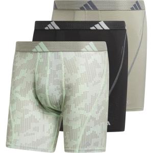 imageadidas Mens Performance Athletic Mesh Boxer Brief Underwear Moisture Wicking Sport Comfort 3PackDigi Camo Silver Pebblesemi Green SparkSilver Pebble GreySemi Green Spark