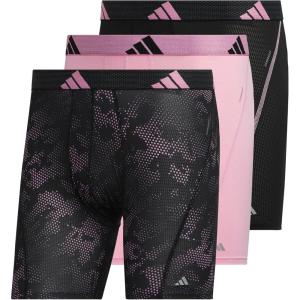 imageadidas Mens Performance Athletic Mesh Boxer Brief Underwear Moisture Wicking Sport Comfort 3PackDrifttrue PinkblackTrue PinkBlack
