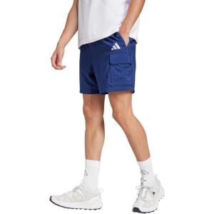 imageadidas Originals Mens Essentials Small Logo Cargo Chelsea ShortsDark BlueWhite