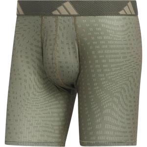 imageadidas mens Performance Boxer Brief Underwear 1packAccelerate Silver Pebbleolive StrataShadow Olive GreenSilver Pebble Grey