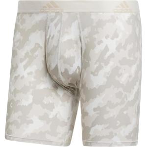imageadidas mens Performance Boxer Brief Underwear 1packElements Camo Putty Greyaluminaoff WhiteOff WhitePutty Grey