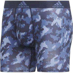 imageadidas mens Performance Boxer Brief Underwear 1packElements Camo Shadow Navycrew BlueShadow NavyChalk Blue