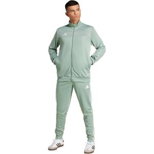 imageadidas mens Tiro 25 Essentials Training Track TopSilver GreenWhite