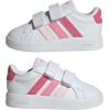 imageAdidas BabyBoys Grand Court 30 Cf IWhitePink FusionBliss Pink