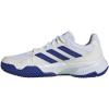 imageAdidas Mens Courtjam Control 3 TennisCloud White Lucid Blue Semi Flash Aqua