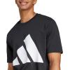 imageAdidas Mens Essentials Big Logo TShirtBlackWhite