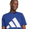 imageAdidas Mens Essentials Big Logo TShirtDark BlueWhite