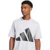 imageAdidas Mens Essentials Big Logo TShirtLight Grey HeatherBlack