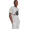 imageAdidas Mens Essentials Big Logo TShirtMedium Grey HeatherBlack