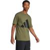 imageAdidas Mens Essentials Big Logo TShirtOlive StrataBlack