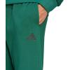 imageAdidas Mens Essentials Feel Cozy French Terry PantsCollegiate GreenBlack